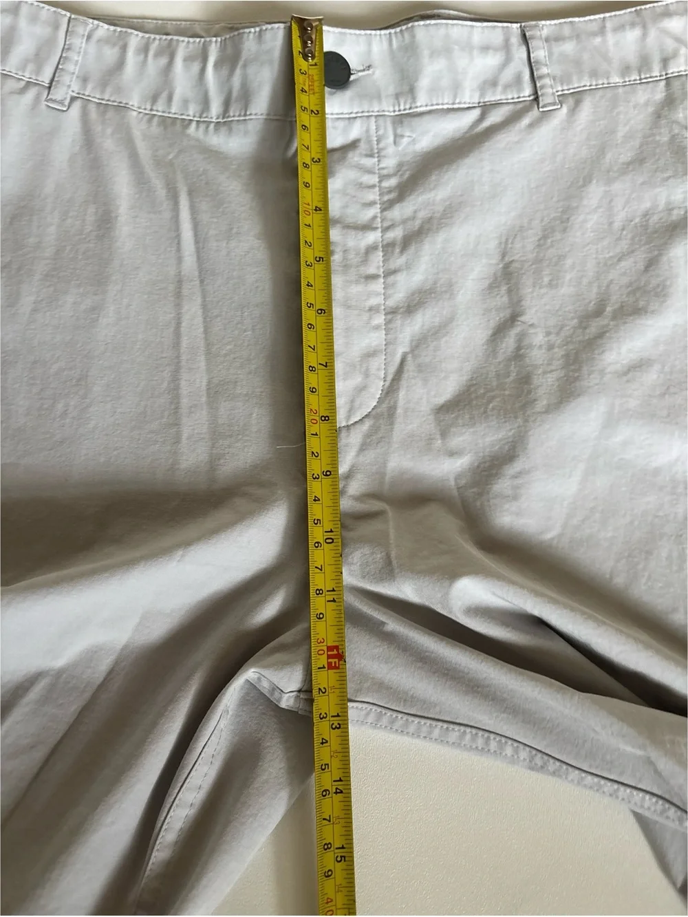 FAHERTY All Day Shorts 9” in Ice Gray Size 38